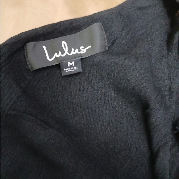 Lulu's Black Cold-Shoulder Mini Dress - Picture 3 of 12